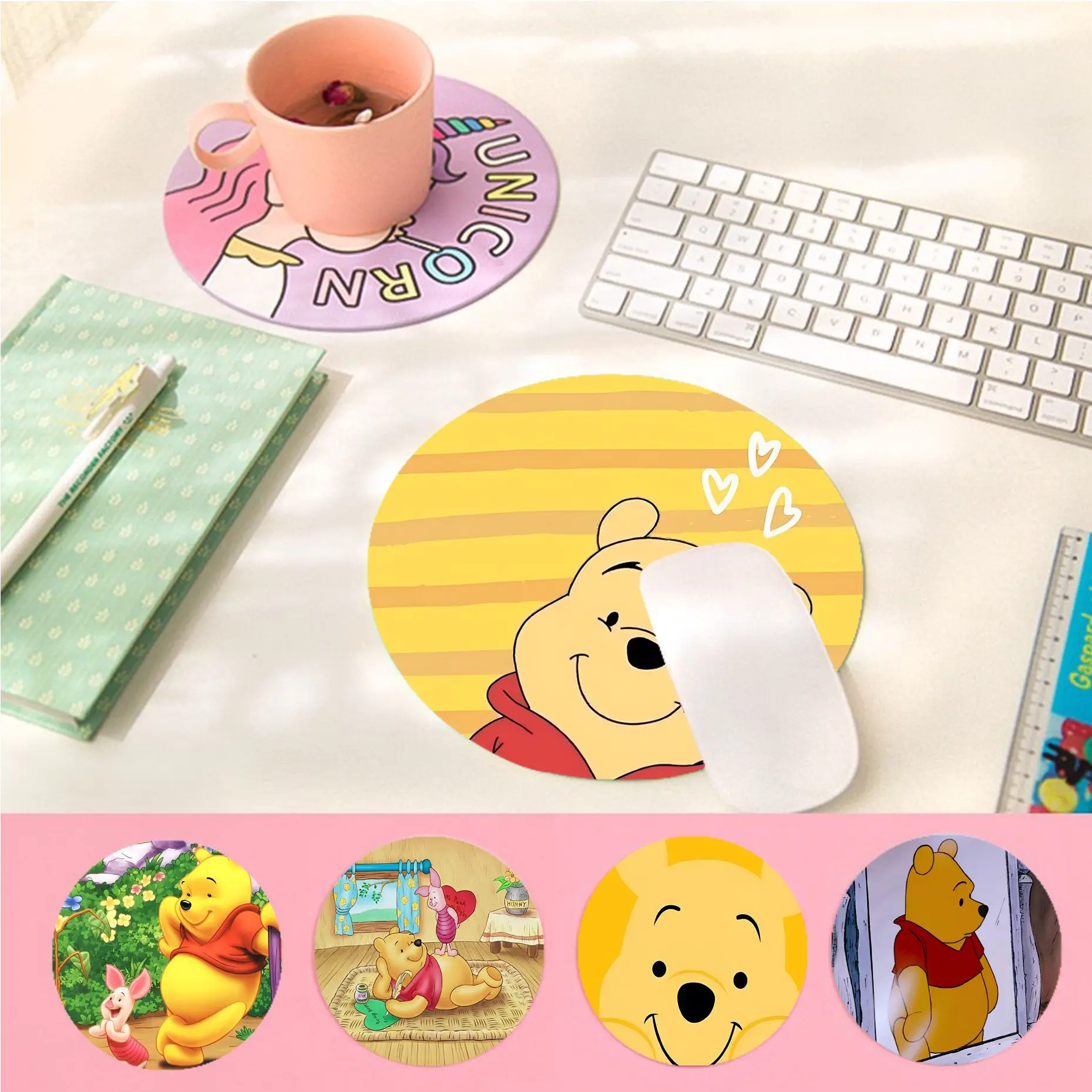 Disney Winnie Pooh 20x20cm Round Big Promotion Table Mat Student Mousepad Computer Keyboard Pad Games Pad For PC Mouse Carpet
Disney Winnie Pooh 20x20cm Round Big Promotion Table Mat Student Mousepad Computer Keyboard Pad Games Pad For PC Mouse Carpet