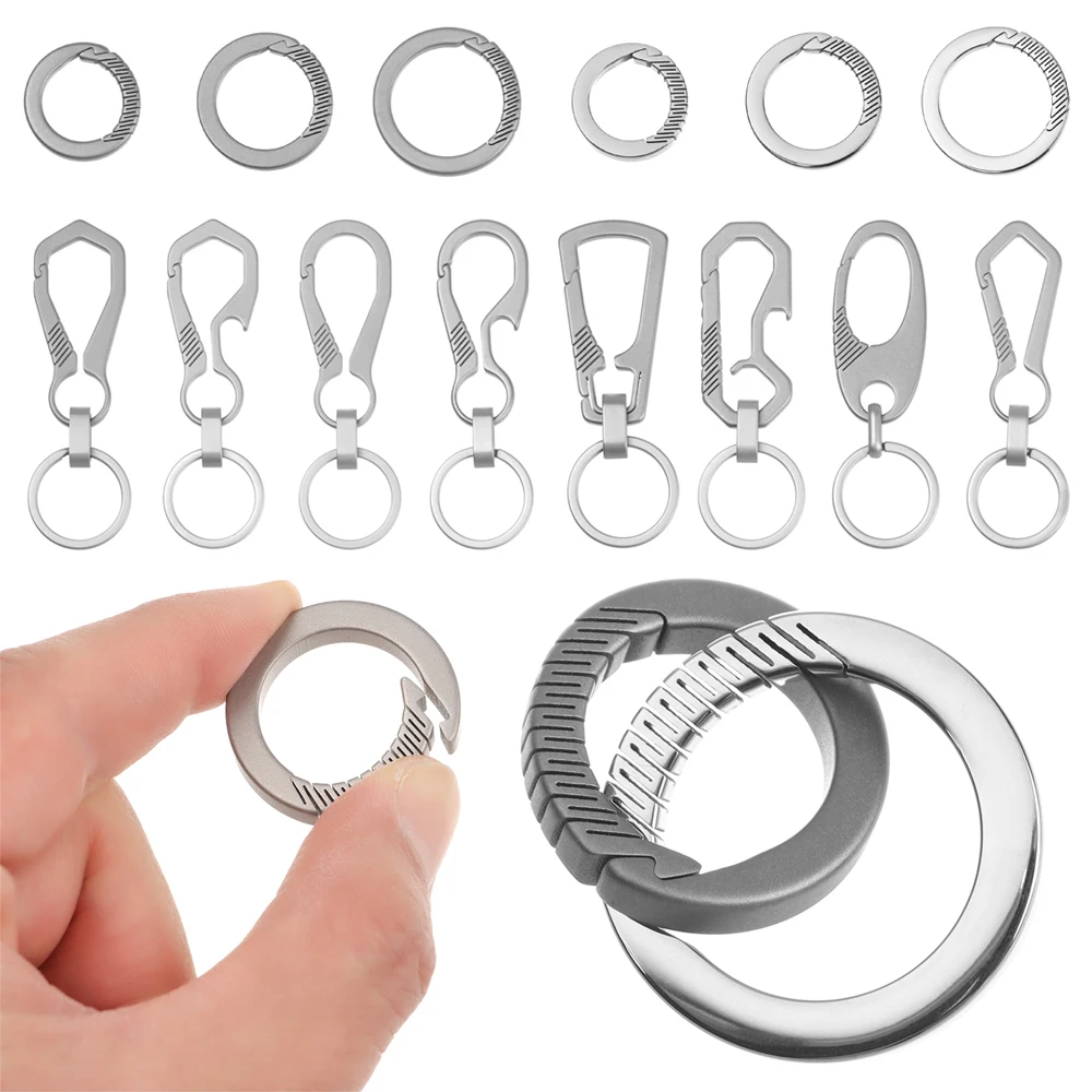1PC Keychains Waist Belt Titanium Buckles EDC Outdoor Tool Titanium Alloy Keychain Tiranium Buckle Key Ring Car Accessories
1PC Keychains Waist Belt Titanium Buckles EDC Outdoor Tool Titanium Alloy Keychain Tiranium Buckle Key Ring Car Accessories
