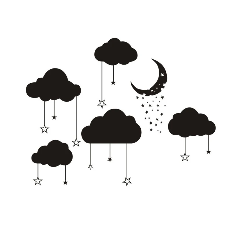 Creative Clouds moon star Wall Sticker kids room bedroom decorations for home wallpaper Mural Art Decals Removable stickers
Creative Clouds moon star Wall Sticker kids room bedroom decorations for home wallpaper Mural Art Decals Removable stickers