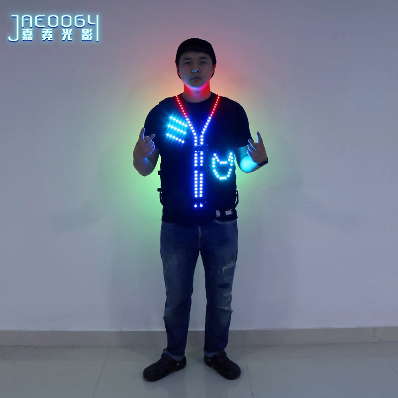 High Quality LED Luminous Clothes Bar Nightclub Performance Fluorescent Vest Props Halloween Party Color Vest
High Quality LED Luminous Clothes Bar Nightclub Performance Fluorescent Vest Props Halloween Party Color Vest