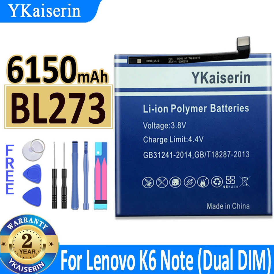 Аккумулятор ykaisin BL270 BL273 для Lenovo K6 Note K6Note K53a48 Vibe K6 Plus G Plus GPlus G5 Plus /K6 Note (Dual DIM), трек-код
Аккумулятор ykaisin BL270 BL273 для Lenovo K6 Note K6Note K53a48 Vibe K6 Plus G Plus GPlus G5 Plus /K6 Note (Dual DIM), трек-код