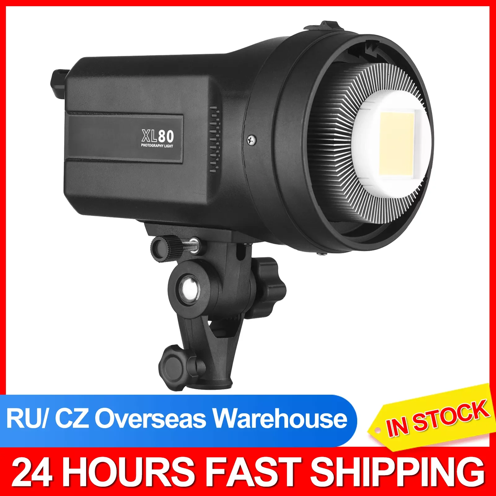LED Continuous Studio Video Light 80W 5600K Brightness Adjustable Bowens Mount for Live Streaming Portrait Product Photography
LED Continuous Studio Video Light 80W 5600K Brightness Adjustable Bowens Mount for Live Streaming Portrait Product Photography