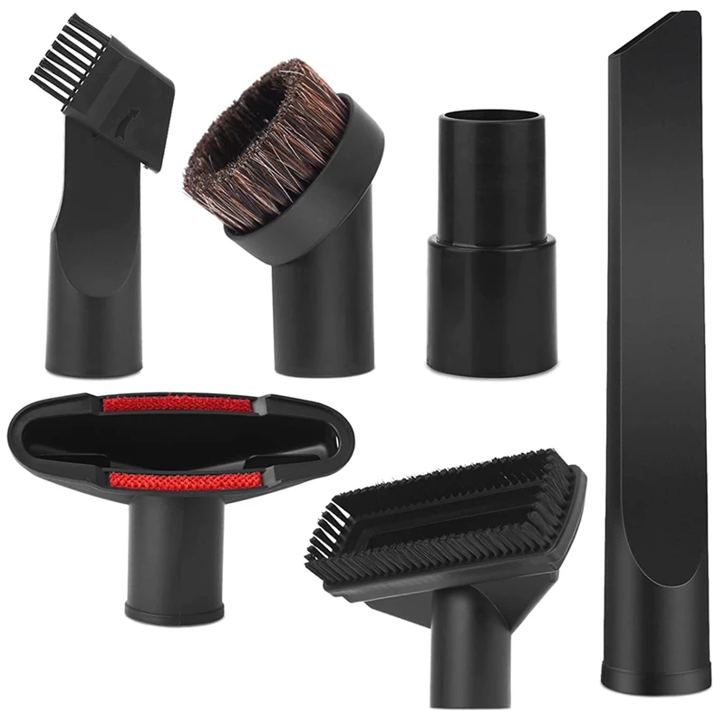 Vacuum Cleaner Nozzle Brush Set - Universal 6 Pcs Nozzle Crevice Nozzle Brush Nozzle With 35Mm To 32Mm Hose Adapter
Vacuum Cleaner Nozzle Brush Set - Universal 6 Pcs Nozzle Crevice Nozzle Brush Nozzle With 35Mm To 32Mm Hose Adapter