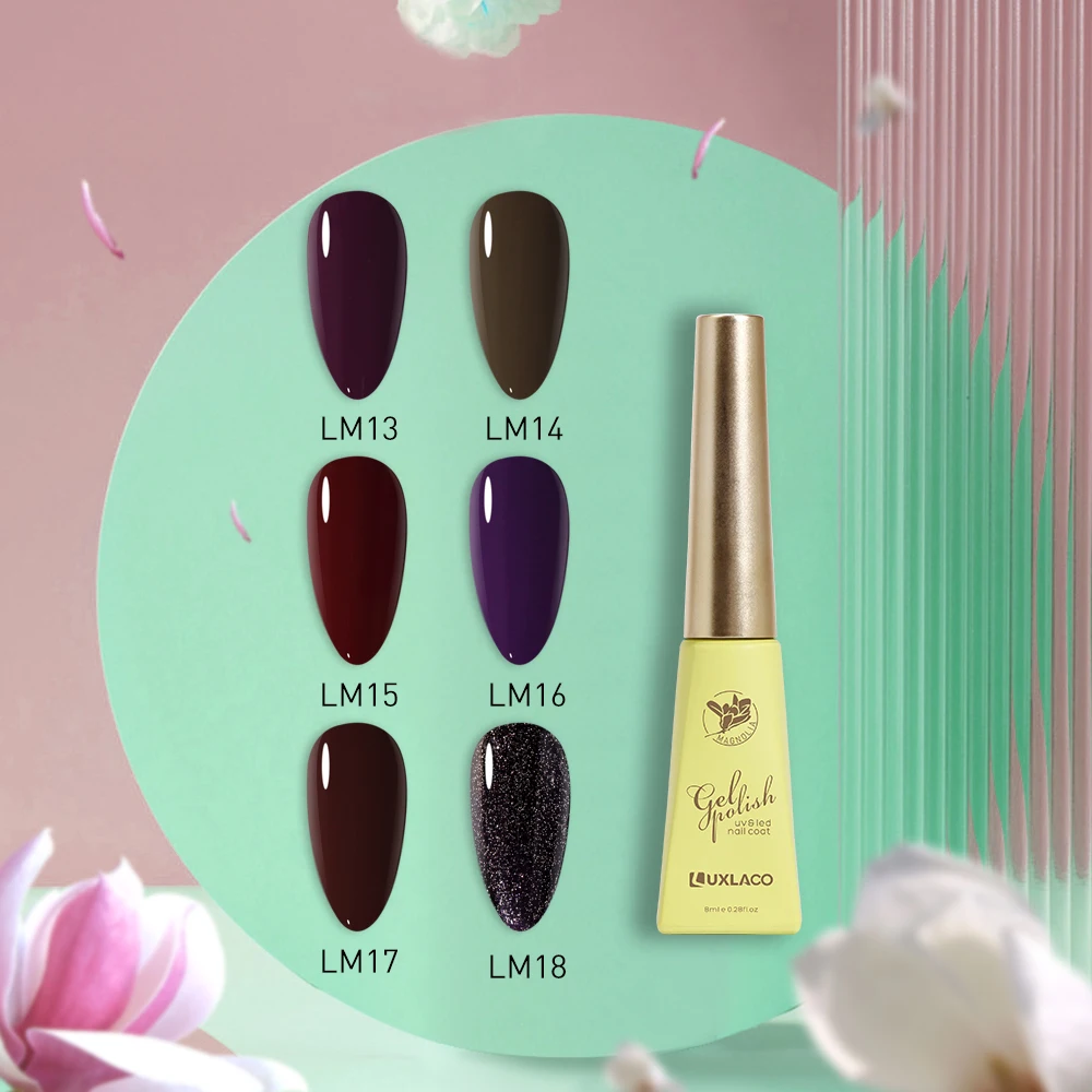 Luxlaco Gel Nail Polish Glitter 8ML Semi-permanent Varnish Hybrid UV Nail Gel Polish For Manicure Nail Art Design Gel Varnishes
Luxlaco Gel Nail Polish Glitter 8ML Semi-permanent Varnish Hybrid UV Nail Gel Polish For Manicure Nail Art Design Gel Varnishes