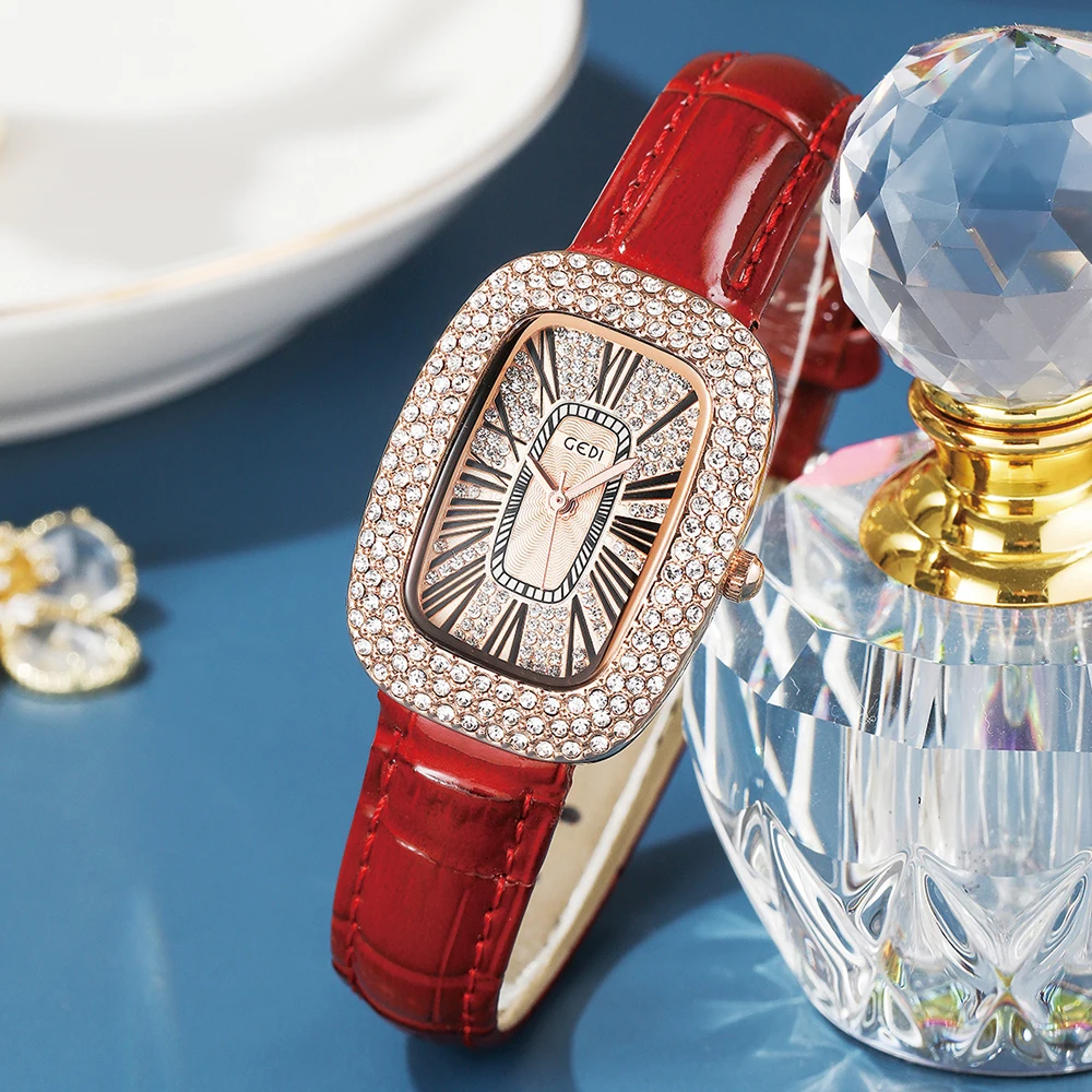 Fashion Full-rhinestone Dial Ladies Luxury Leather Strap Women Quartz Wrist Watch Reloj Mujer Montre Femme Relogio Feminino 시계
Fashion Full-rhinestone Dial Ladies Luxury Leather Strap Women Quartz Wrist Watch Reloj Mujer Montre Femme Relogio Feminino 시계