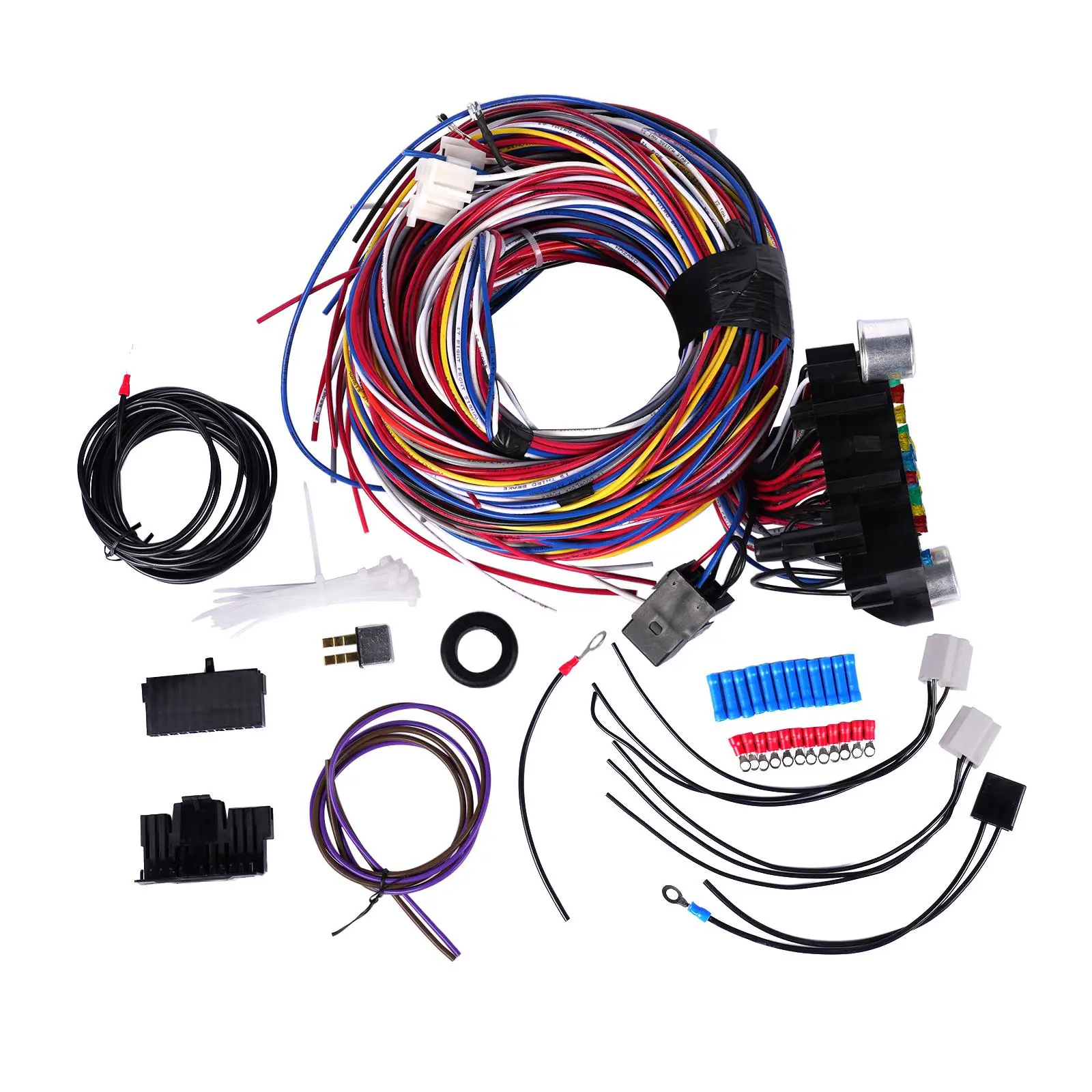 AP02 21 цепь проводки для Chevy Mopar Ford Hotrods универсальные сверхдлинные провода Новые
AP02 21 цепь проводки для Chevy Mopar Ford Hotrods универсальные сверхдлинные провода Новые