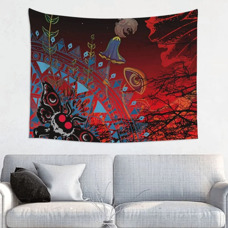Mothman Cryptid Tapestry Colorful Polyester Wall Hanging Demon Decoration for Bedroom Beach Mat Psychedelic Blanket
Mothman Cryptid Tapestry Colorful Polyester Wall Hanging Demon Decoration for Bedroom Beach Mat Psychedelic Blanket