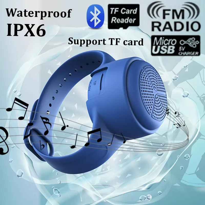 Waterproof Bluetooth speaker Portable Wristwatch Mini TWS Bluetooth Speakers IPX6 Outdoor Sport Swimming Run, Support TF card
Waterproof Bluetooth speaker Portable Wristwatch Mini TWS Bluetooth Speakers IPX6 Outdoor Sport Swimming Run, Support TF card