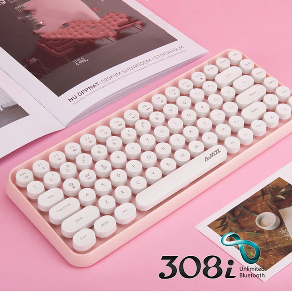 Ajazz 308i Bluetooth-compatible Keyboard Colorful Home Use Keypad Computer Accessories Equipment Rainbow Color
Ajazz 308i Bluetooth-compatible Keyboard Colorful Home Use Keypad Computer Accessories Equipment Rainbow Color