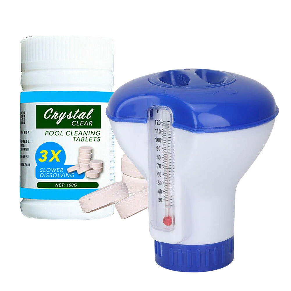 Хит продаж, плавающий дозатор хлора и броминовых таблеток с термометром, плавающий дозатор хлора для бассейна
Хит продаж, плавающий дозатор хлора и броминовых таблеток с термометром, плавающий дозатор хлора для бассейна