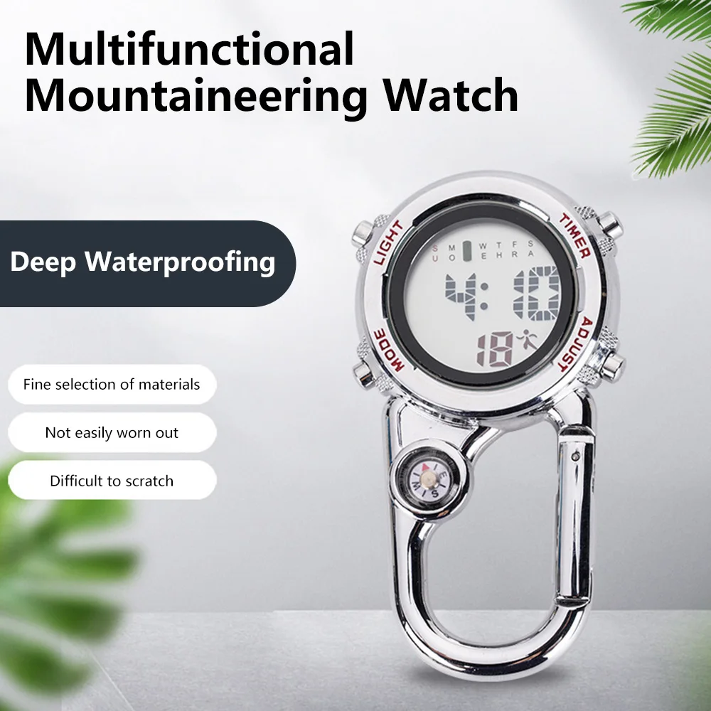 Multifunctional Carabiner Watch Luminous Dial Clip-On Carabiner Climbing Pocket Watch Outdoor Sports Backpack Hanging Watch
Multifunctional Carabiner Watch Luminous Dial Clip-On Carabiner Climbing Pocket Watch Outdoor Sports Backpack Hanging Watch