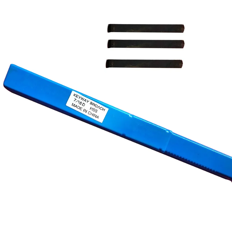7/16 D Push-Type Keyway Broach with Shim Metric Size High Speed Steel for CNC Cutting Metalworking Tool
7/16 D Push-Type Keyway Broach with Shim Metric Size High Speed Steel for CNC Cutting Metalworking Tool