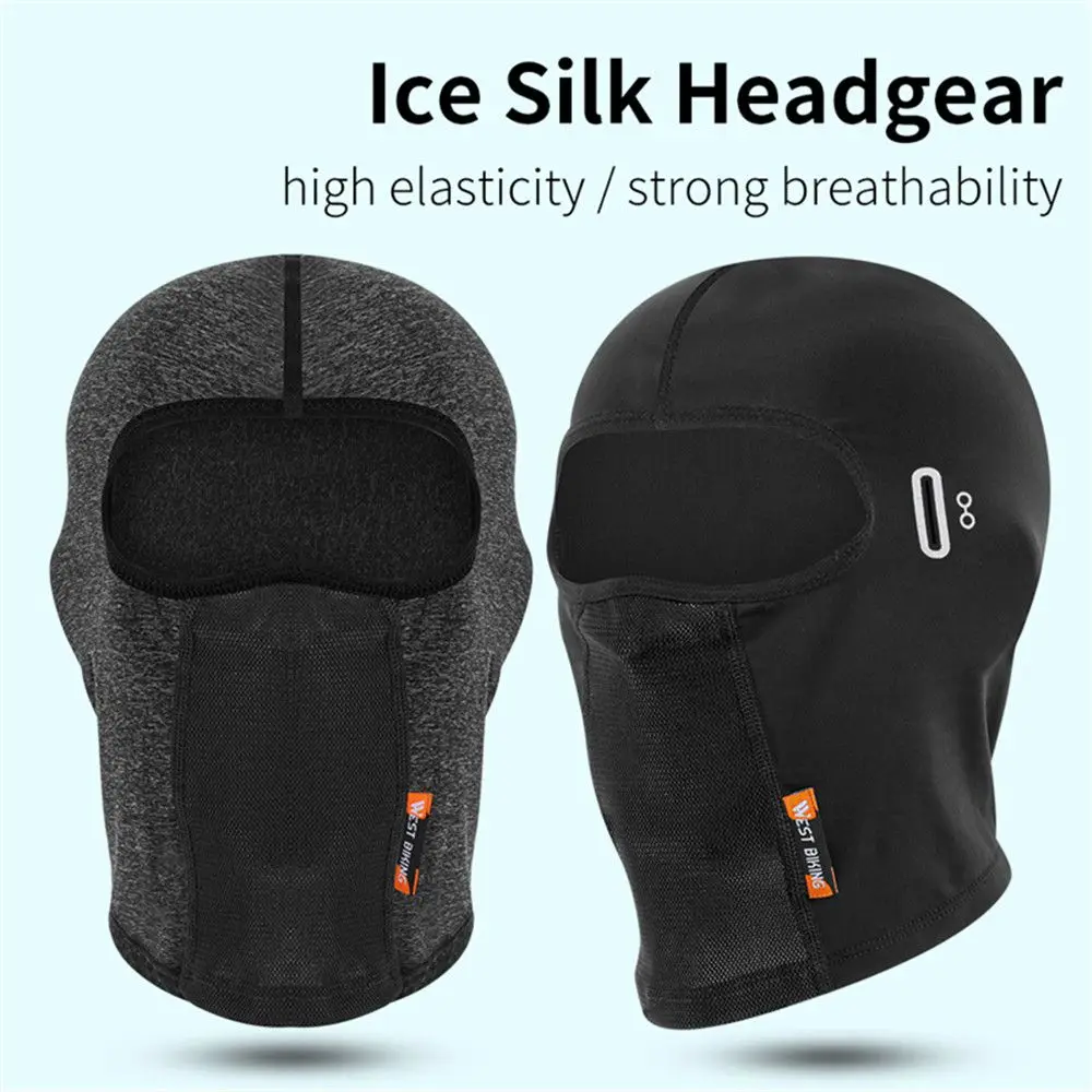 New Anti-UV Ice Silk Breathable Headgear Motorcycle Bicycle Windproof Dustproof Sports Cycling Full Face Glasses Hole Balaclava 
New Anti-UV Ice Silk Breathable Headgear Motorcycle Bicycle Windproof Dustproof Sports Cycling Full Face Glasses Hole Balaclava