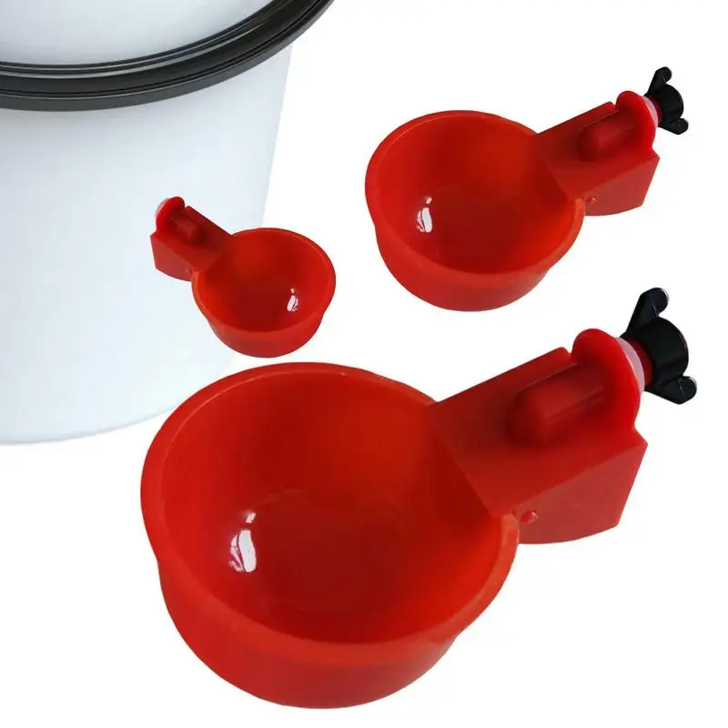 

Chicken Waterer Cups 5pcs Automatic Chicken Watering Cups Chicken Water Feeder Suitable For Chicks Duck Turkey And Bunny Poultry