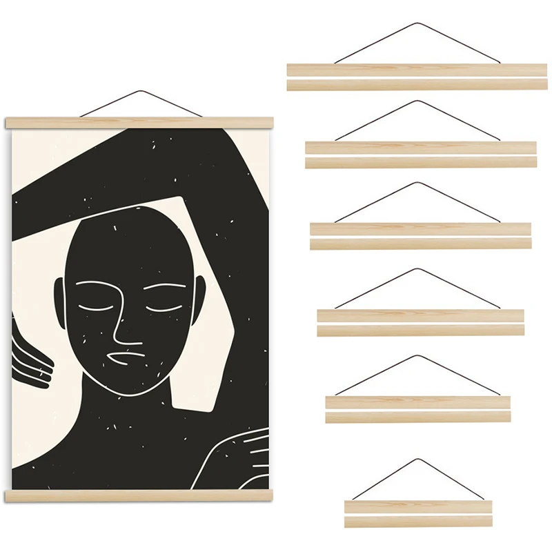 100 pcs Pine Wood Magnetic Poster Hanger Natural Frame Hanger Frame Painting Photo Frame Canvas Wall Art Craft Frame
100 pcs Pine Wood Magnetic Poster Hanger Natural Frame Hanger Frame Painting Photo Frame Canvas Wall Art Craft Frame