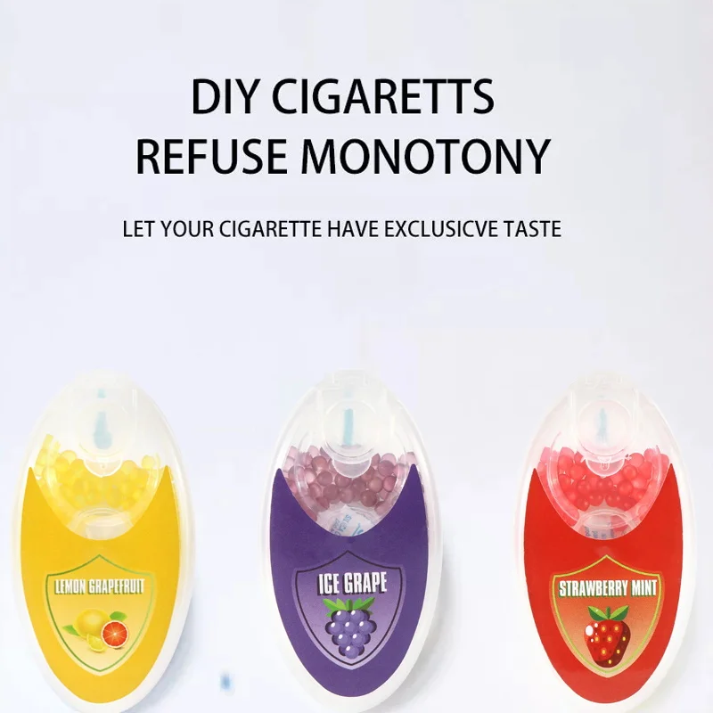 Menthol Tastes Flavor Blasting Beads Cigarettes Filter Crush Ball Menthol Capsules Menthol Popping Beads Capsules 100Pcs/Box
Menthol Tastes Flavor Blasting Beads Cigarettes Filter Crush Ball Menthol Capsules Menthol Popping Beads Capsules 100Pcs/Box