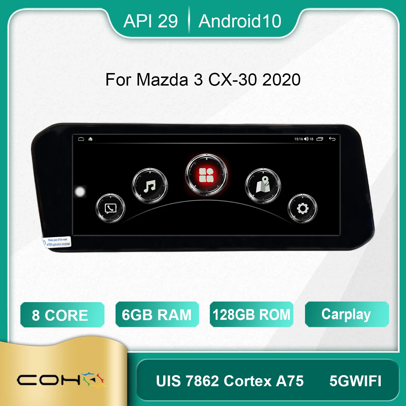 For Mazda 3 CX-30 2020 10.25 screen android 1920*720 Car Radio Navigation Stereo Multimedia Player Android 10 Octa Core 6+128G
For Mazda 3 CX-30 2020 10.25 screen android 1920*720 Car Radio Navigation Stereo Multimedia Player Android 10 Octa Core 6+128G