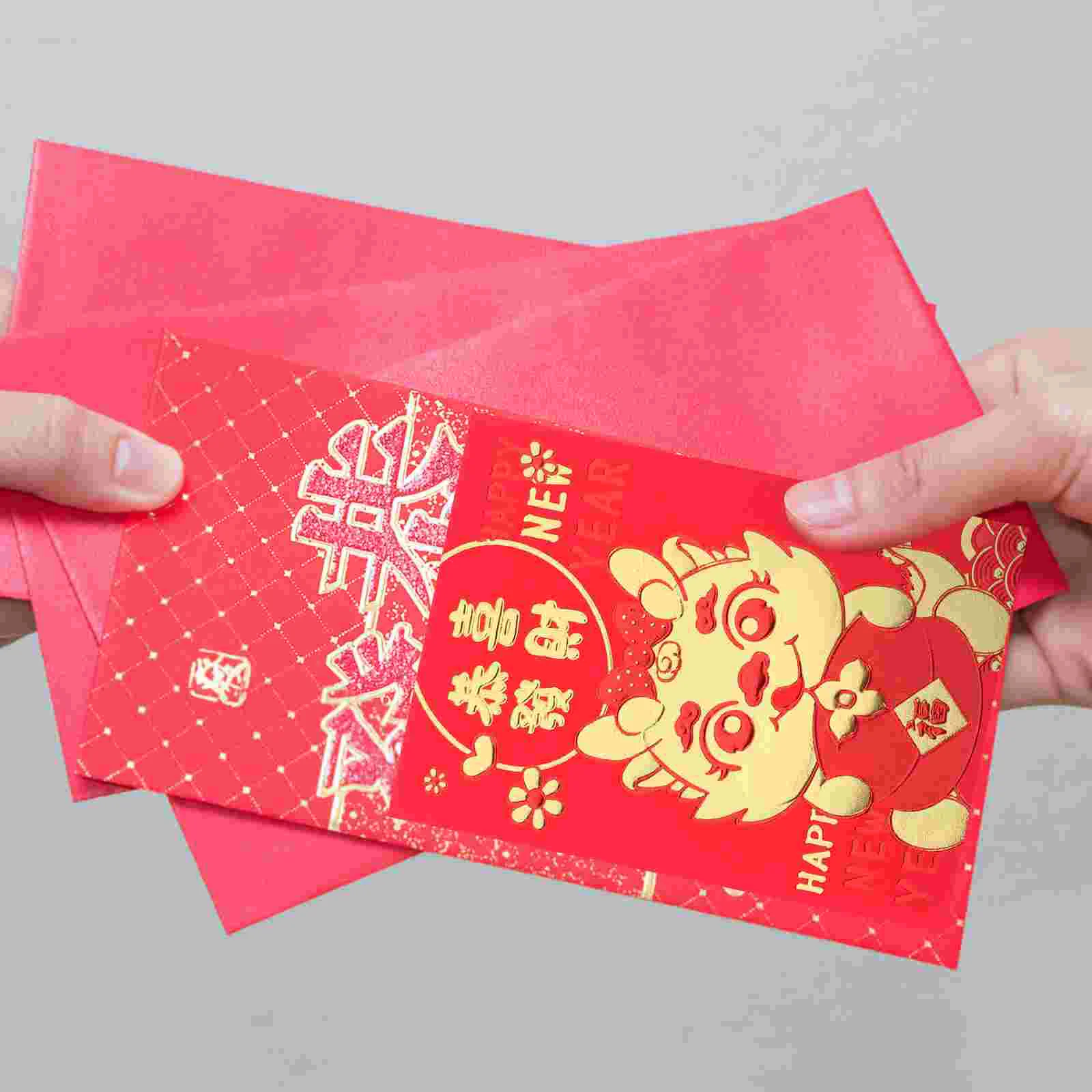 30 Pcs Red Money Pocket Dragon Paper Packets Year Chinese New Envelope Envelopes Lyrics Spring Festival
30 Pcs Red Money Pocket Dragon Paper Packets Year Chinese New Envelope Envelopes Lyrics Spring Festival