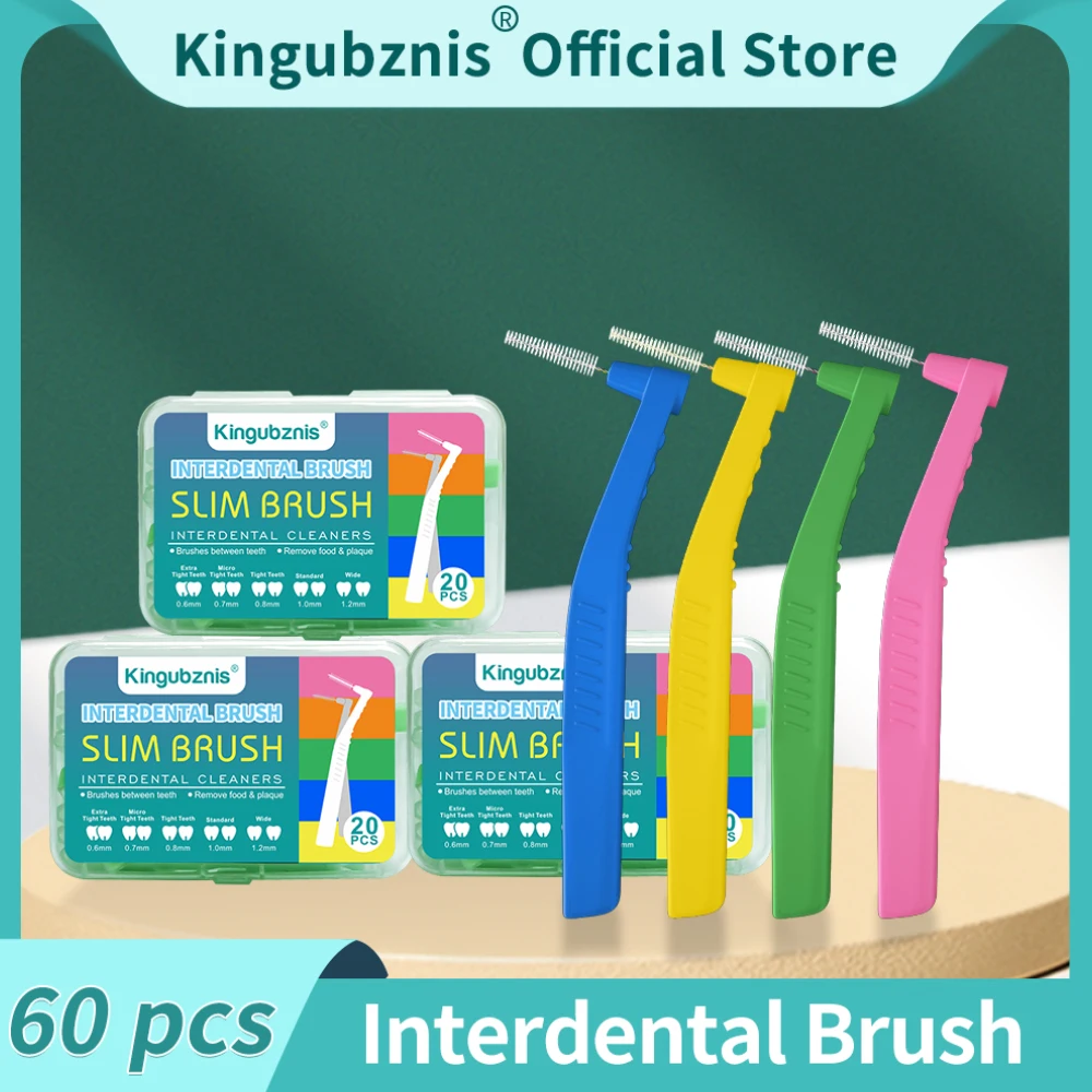 Kingubznis 60pcs Interdental Brush Orthodontic Braces Clean Between Teeth Dental Braces Cleaning Silicone Soft Brushes
Kingubznis 60pcs Interdental Brush Orthodontic Braces Clean Between Teeth Dental Braces Cleaning Silicone Soft Brushes