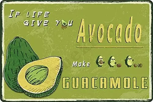 If Life подарите вам авокадо, Guacamole, Ретро винтажный металлический жестяной знак для дома, кухни, спальни, отеля, ресторана, настенное искусство
If Life подарите вам авокадо, Guacamole, Ретро винтажный металлический жестяной знак для дома, кухни, спальни, отеля, ресторана, настенное искусство