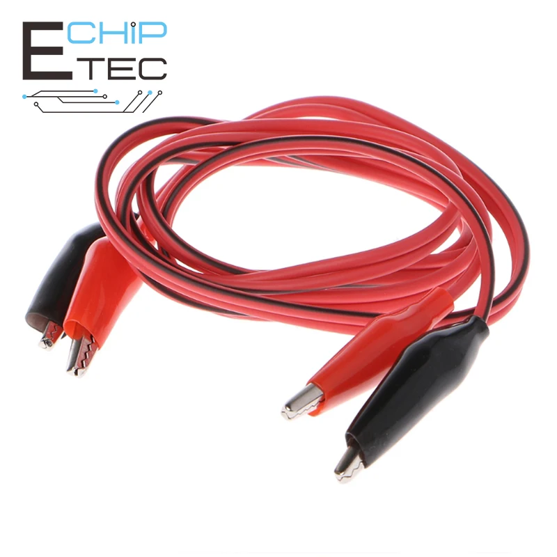 Free shipping 1/6Pcs 1M Double Red and Black Clips Crocodile Cable Alligator Jumper Wire Test Leads
Free shipping 1/6Pcs 1M Double Red and Black Clips Crocodile Cable Alligator Jumper Wire Test Leads