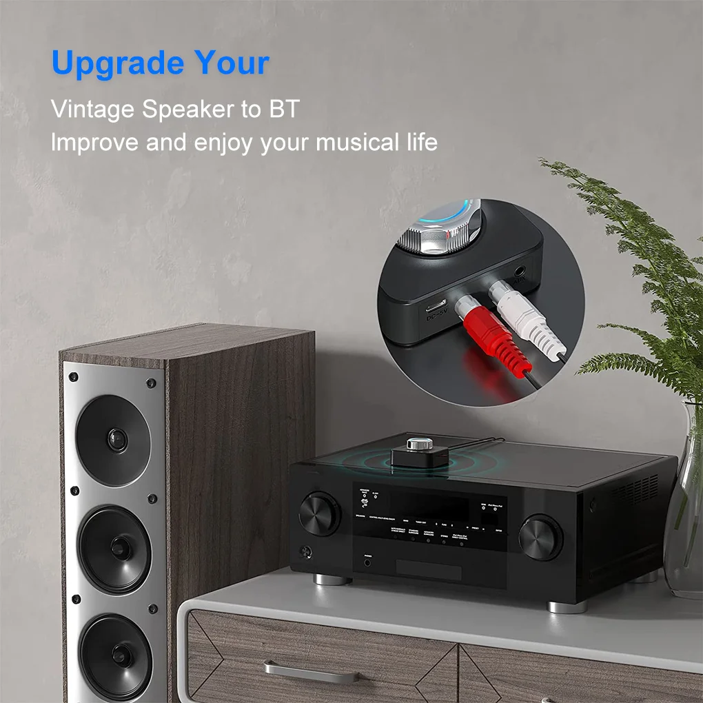 Speaker Portable Wireless Receiver with Adjusting Knob Bluetooth-compatible Audio Adapter Signal Reception Device
Speaker Portable Wireless Receiver with Adjusting Knob Bluetooth-compatible Audio Adapter Signal Reception Device