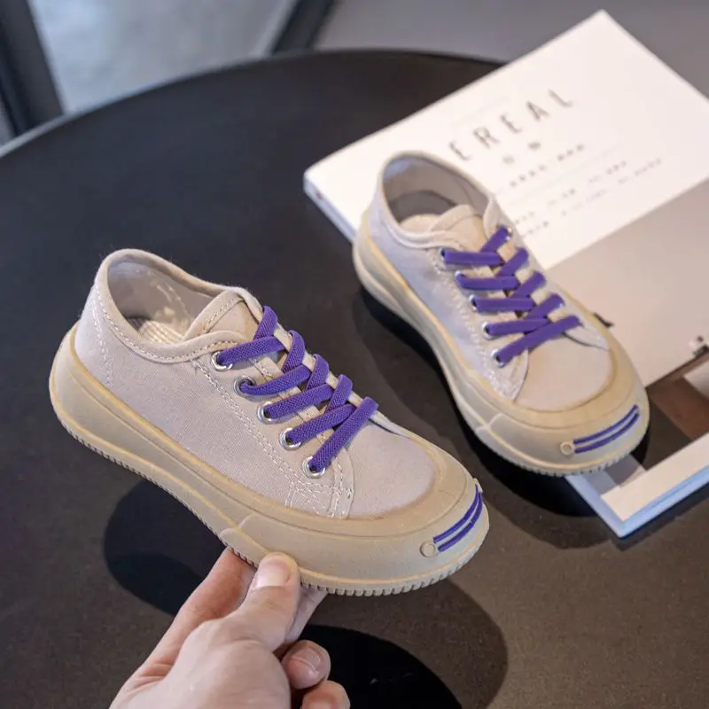 3-10Y Children Canvas Shoes Boys Girls Spring Autumn Flat Heel Lace-up Fashion Light Breathable Soft Sole Kids Footwear Hw30
3-10Y Children Canvas Shoes Boys Girls Spring Autumn Flat Heel Lace-up Fashion Light Breathable Soft Sole Kids Footwear Hw30