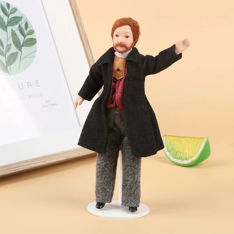 1pcs 1/12 Dollhouse Miniatures Mini Doll With Stand Model Small Toys For Girls Boys Children A Man In A Coat Swingable Action
1pcs 1/12 Dollhouse Miniatures Mini Doll With Stand Model Small Toys For Girls Boys Children A Man In A Coat Swingable Action