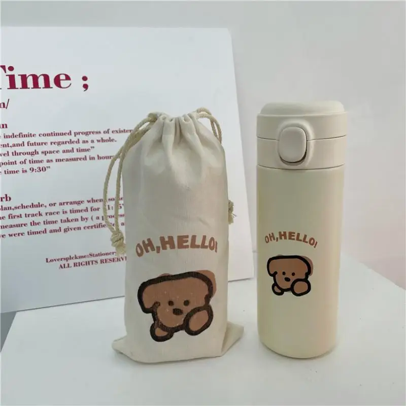 Cute Water Bottle Stainless Steel Vacuum Flasks Portable Cup Insulated Tumbler Sport Drink Mug With Bag 350/450ml Coffee Thermos
Cute Water Bottle Stainless Steel Vacuum Flasks Portable Cup Insulated Tumbler Sport Drink Mug With Bag 350/450ml Coffee Thermos