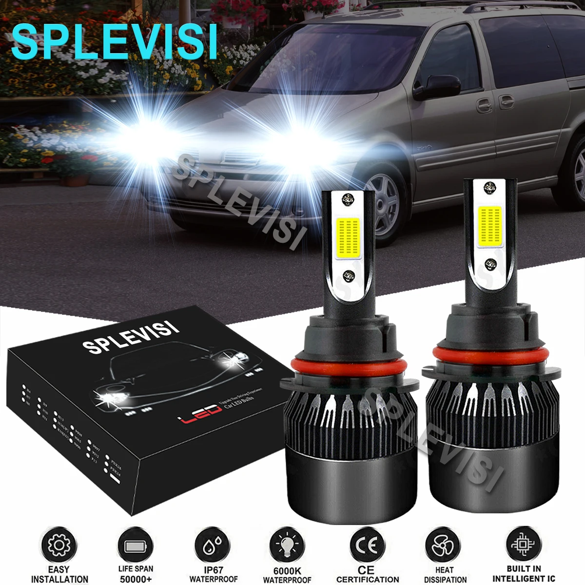 2x LED Headlights High Low Beam 6000K White For Oldsmobile Achieva 1992-1998 Oldsmobile Silhouette 1997-2004 Volvo 940 1991-1995
2x LED Headlights High Low Beam 6000K White For Oldsmobile Achieva 1992-1998 Oldsmobile Silhouette 1997-2004 Volvo 940 1991-1995