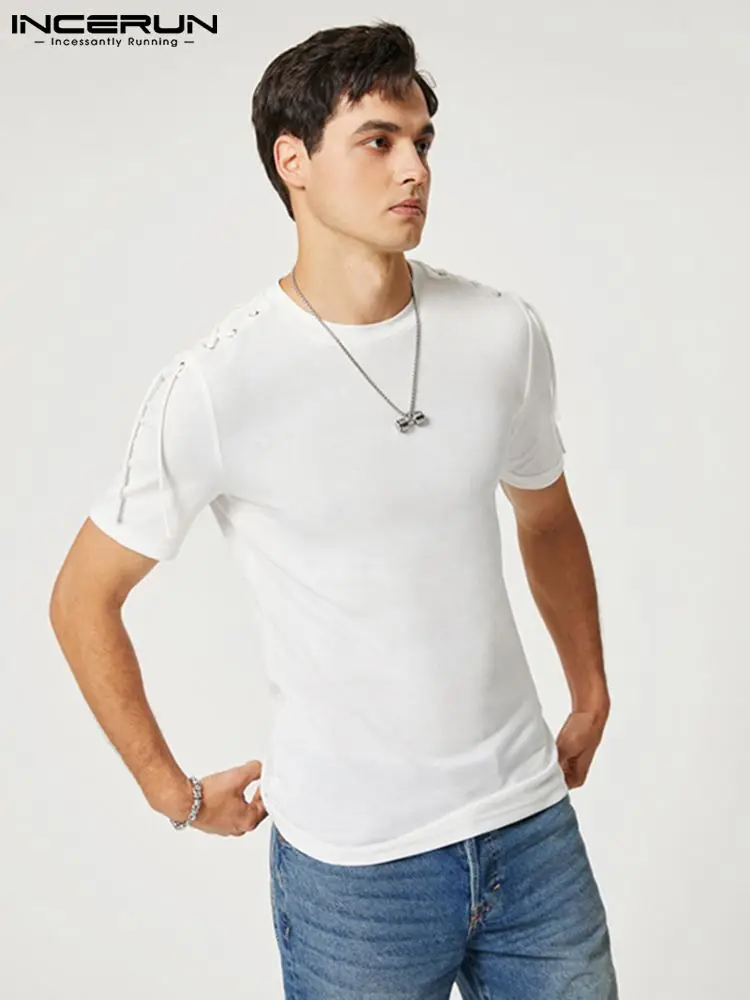 INCERUN Tops 2022 Fashion Hot Sale New Men Drawstring T-Shirts Casual Streetwear Male Solid Simple Short Sleeve Camiseta S-5XL
INCERUN Tops 2022 Fashion Hot Sale New Men Drawstring T-Shirts Casual Streetwear Male Solid Simple Short Sleeve Camiseta S-5XL