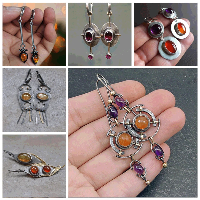 Vintage Purple Orange Resin Stone Drop Earrings for Women Gift Red Crystal Statement Earrings Personality Party Jewelry
Vintage Purple Orange Resin Stone Drop Earrings for Women Gift Red Crystal Statement Earrings Personality Party Jewelry