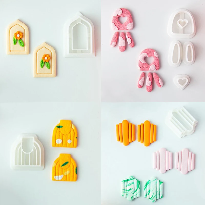 1Pcs Unique Epoxy Resin Soft Pottery Polymer Clay Cutter Earring Mold DIY Handmade Jewelry Pendant Hollow Earrings Making Tools
1Pcs Unique Epoxy Resin Soft Pottery Polymer Clay Cutter Earring Mold DIY Handmade Jewelry Pendant Hollow Earrings Making Tools