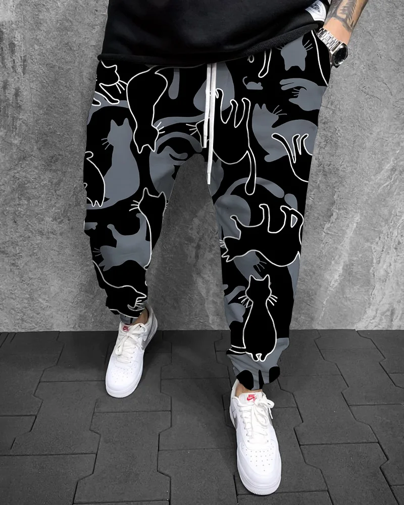 

Animal Graffiti 3D Printed Casual Pants Men Sportwear Joggers Long Pants Men's Outdoor Sweatpants Male Hip Hop New Trousers