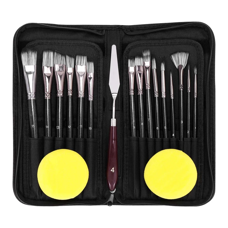 15PCS Acrylic Paint Brushes Set, Acrylic, Watercolor And Gouache Painting Brushes Foramatures And Professional Painter
15PCS Acrylic Paint Brushes Set, Acrylic, Watercolor And Gouache Painting Brushes Foramatures And Professional Painter