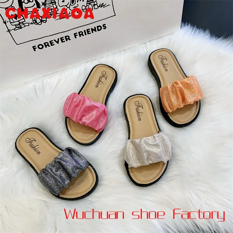 Hot Selling Beautiful Cheap Children Flat Slippers Kids Slippers Outdoor Little Girl Slipper
Hot Selling Beautiful Cheap Children Flat Slippers Kids Slippers Outdoor Little Girl Slipper