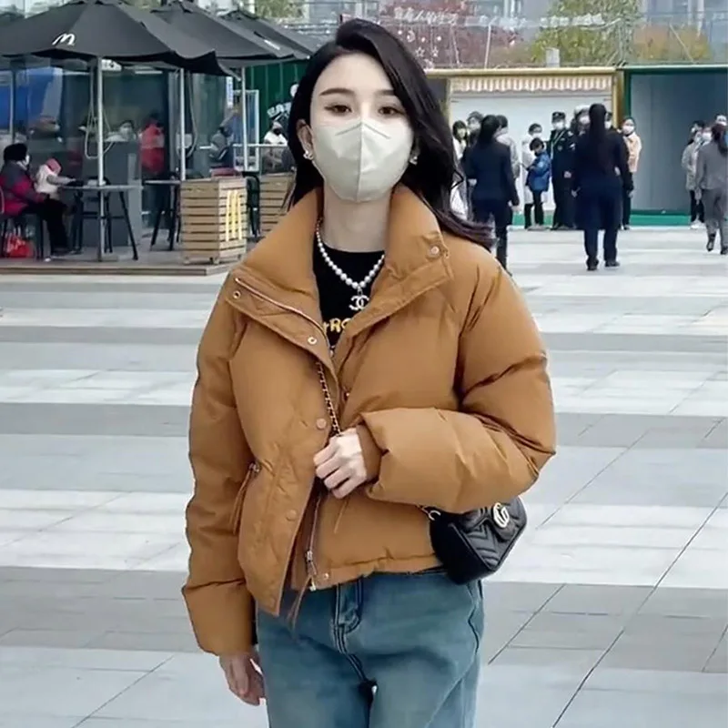 New Windproof Thicken Parkas Casual Solid Color Loose Stand Collar Cotton Padded Coats Winter Fashion Korean Women Warm Jackets
New Windproof Thicken Parkas Casual Solid Color Loose Stand Collar Cotton Padded Coats Winter Fashion Korean Women Warm Jackets