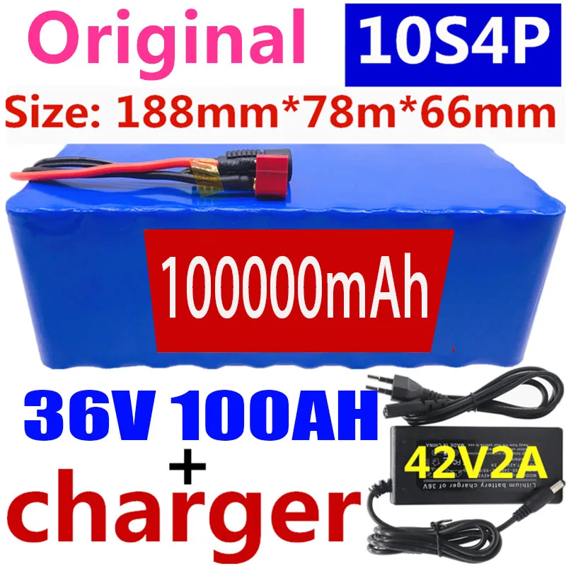 100% Original 36V battery 10S4P 100Ah battery pack 1000W high power battery 42V 100000mAh Ebike electric bike BMS+42V2A Charger
100% Original 36V battery 10S4P 100Ah battery pack 1000W high power battery 42V 100000mAh Ebike electric bike BMS+42V2A Charger