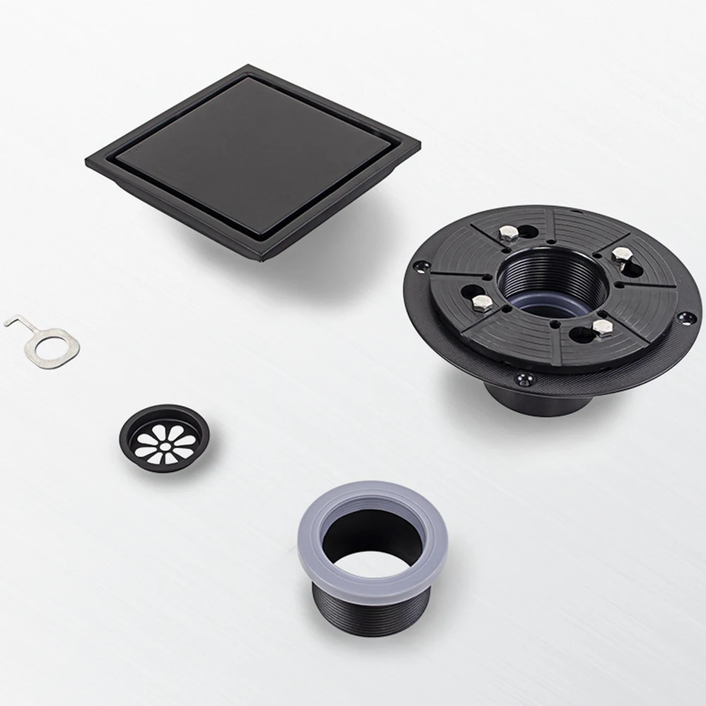 4Inch 6 Inch Brushed Nickel Bathroom Floor Drain Removable For Filter Plate Cover Square Invisible Laundry Room With Flange 
4Inch 6 Inch Brushed Nickel Bathroom Floor Drain Removable For Filter Plate Cover Square Invisible Laundry Room With Flange