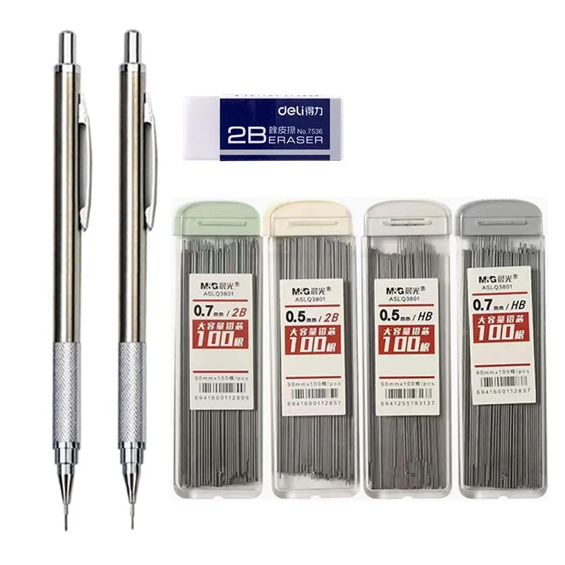 100/200pcs Pencil Stationery Automatic Pencil Lead Art Writing 0.5 Drawing With Refills Student Set 0.7mm Mechanical Metal
100/200pcs Pencil Stationery Automatic Pencil Lead Art Writing 0.5 Drawing With Refills Student Set 0.7mm Mechanical Metal