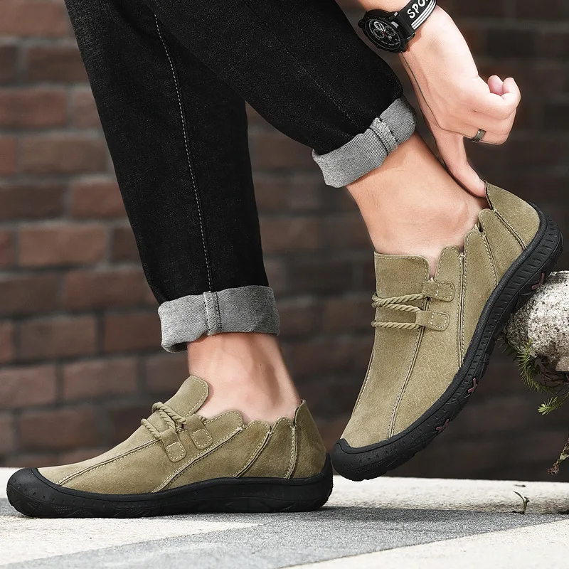 Classics Men Loafers Breathable Genuine Leather Men's Casual Shoes Leisure Driving Flats Fashion Handmade Loafers
Classics Men Loafers Breathable Genuine Leather Men's Casual Shoes Leisure Driving Flats Fashion Handmade Loafers
