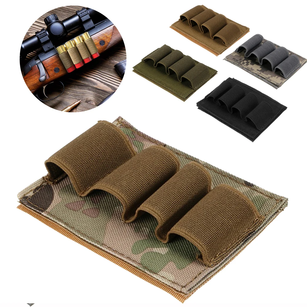 4 Rounds Tactical Airsoft Buttstock Ammo Pouch Military Molle Bullet Shell Holder Combat Magazine Carrier Pouch Hunting Gear
4 Rounds Tactical Airsoft Buttstock Ammo Pouch Military Molle Bullet Shell Holder Combat Magazine Carrier Pouch Hunting Gear