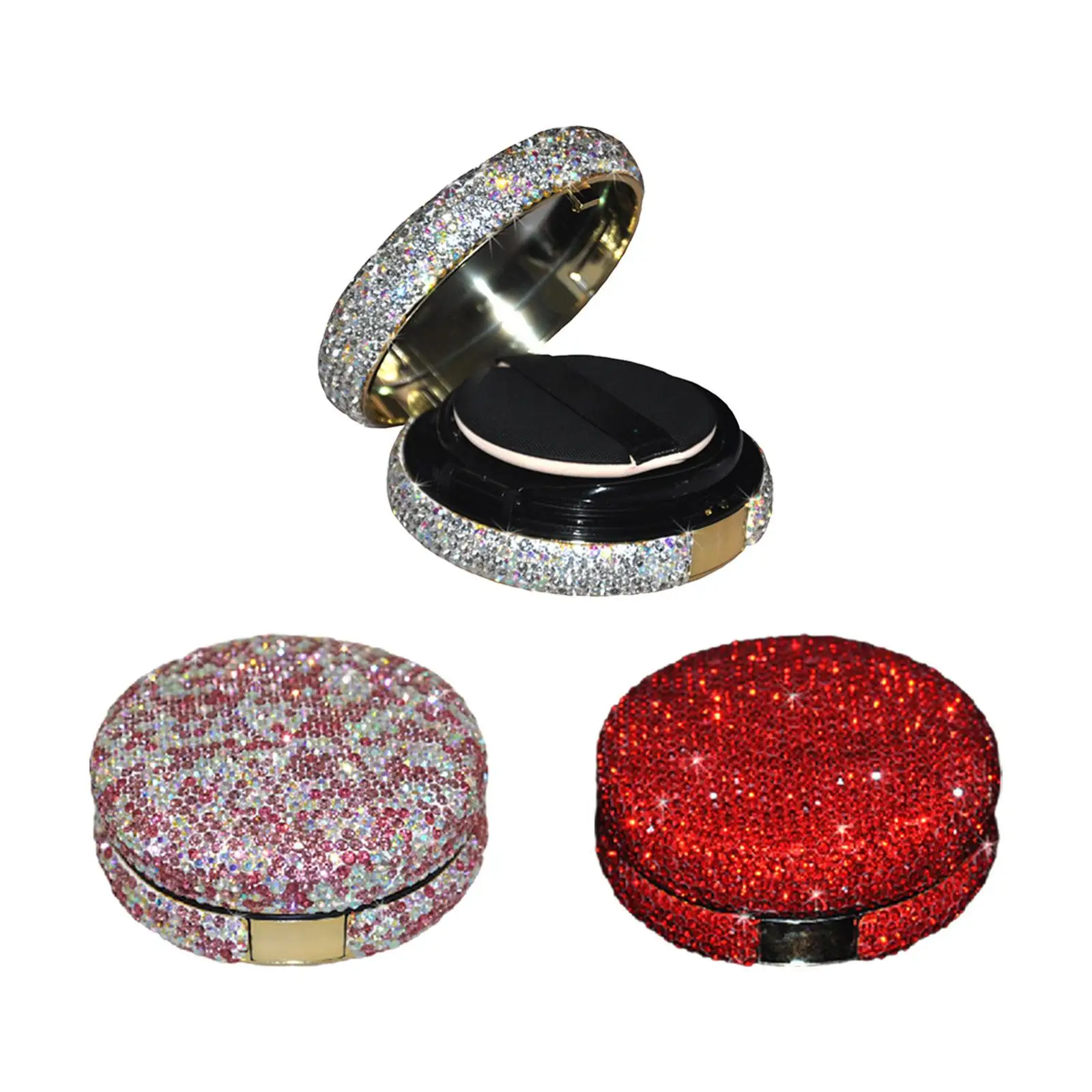with Powder Puff and Mirror Air Cushion Puff Empty Case Lined Sealed Lid DIY Make up Tool Powder Case for Liquid Foundation
with Powder Puff and Mirror Air Cushion Puff Empty Case Lined Sealed Lid DIY Make up Tool Powder Case for Liquid Foundation