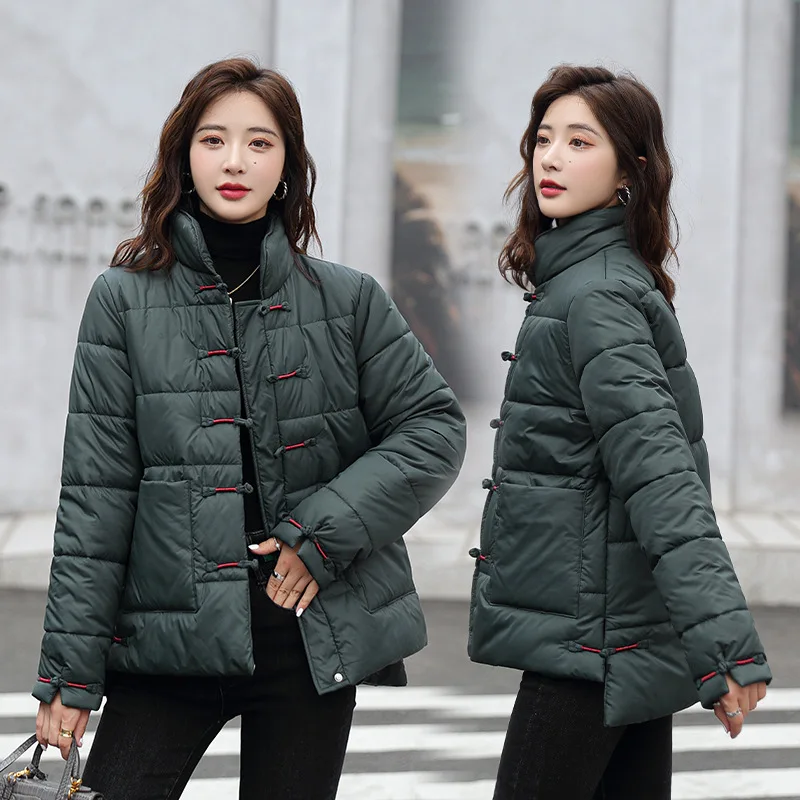 Short Winter Loose Cotton Jacket Coat Chinese Style Button down Cotton Clothes Women's Clothing New Short Winter Loose Cotton Ja
Short Winter Loose Cotton Jacket Coat Chinese Style Button down Cotton Clothes Women's Clothing New Short Winter Loose Cotton Ja