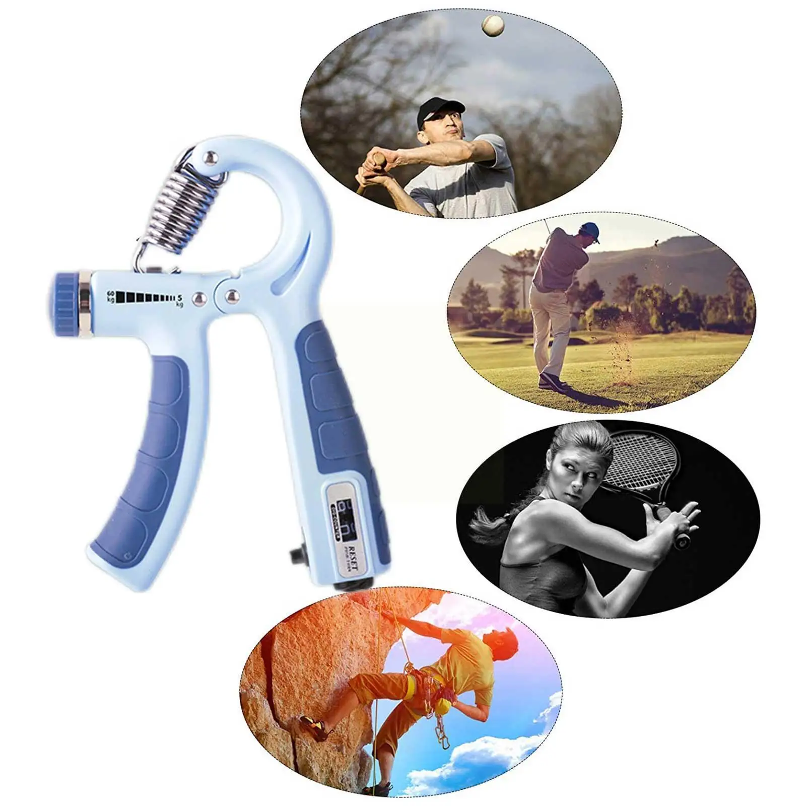 Adjustable Counting Grip Portable Heavy Gripper Fitness Wrist Grip Training Increase Equipment For Hand Arm Training 4 Colo B2b9
Adjustable Counting Grip Portable Heavy Gripper Fitness Wrist Grip Training Increase Equipment For Hand Arm Training 4 Colo B2b9