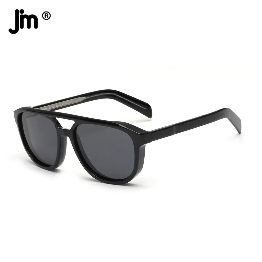 JM 2022 Acetate Frame Polarized Sunglasses Men Women Round Thick Frame UV400 
JM 2022 Acetate Frame Polarized Sunglasses Men Women Round Thick Frame UV400
