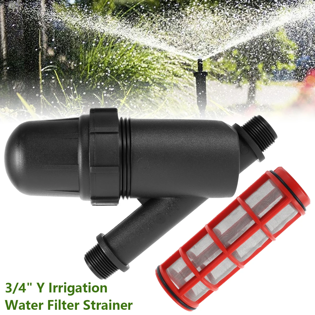 Irrigation Filter 3/4" Male Thread Screen Water Filter 120 Mesh Garden Irrigation Misting Spray System Impurities Strainer
Irrigation Filter 3/4" Male Thread Screen Water Filter 120 Mesh Garden Irrigation Misting Spray System Impurities Strainer