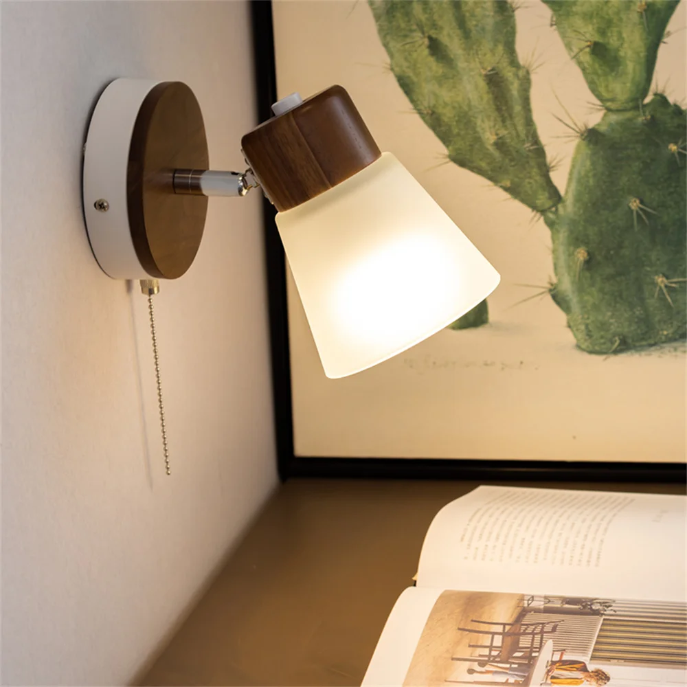 Simple Nordic Wall Sconce Switch Glass Lampshade Rotate Modern Light Fixture For Live Room Bedroom Bedside Lamp Home Wood Decor
Simple Nordic Wall Sconce Switch Glass Lampshade Rotate Modern Light Fixture For Live Room Bedroom Bedside Lamp Home Wood Decor