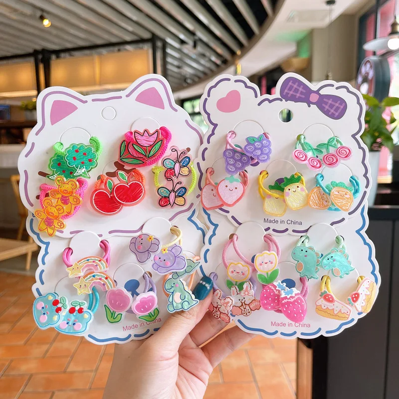 10PCS New Cute Cartoon Fruit Animals Butterfly Kids Elastic Hair Bands Children Hair Ties Girls Hair Accessories Baby Headwear
10PCS New Cute Cartoon Fruit Animals Butterfly Kids Elastic Hair Bands Children Hair Ties Girls Hair Accessories Baby Headwear