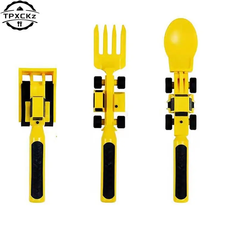 Childrens Cutlery Set Food Utensils For Kids Bulldozer Excavator Shovel Spoon Fork Feeding Tableware Constructive Eating Kitchen
Childrens Cutlery Set Food Utensils For Kids Bulldozer Excavator Shovel Spoon Fork Feeding Tableware Constructive Eating Kitchen